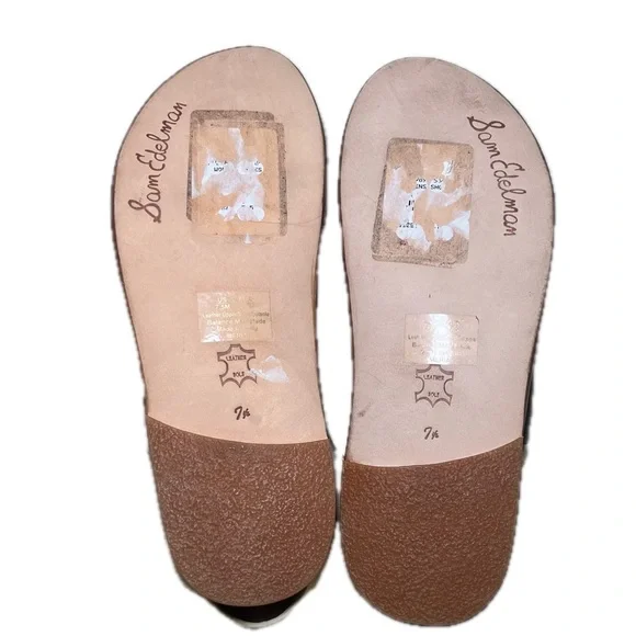 Sam Edelman Meriai Leather Strappy Sandals Ivory Size 7.5 - Picture 5 of 9